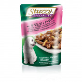 Stuzzy Speciality - пауч за кучета с телешко и паста
